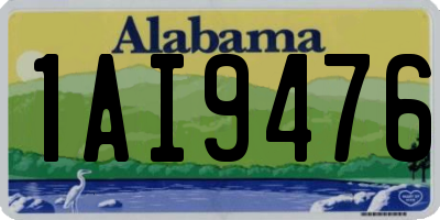 AL license plate 1AI9476