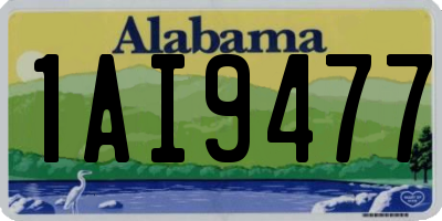 AL license plate 1AI9477