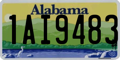 AL license plate 1AI9483