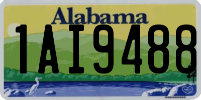 AL license plate 1AI9488