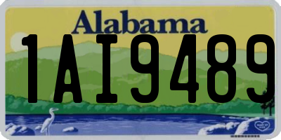 AL license plate 1AI9489