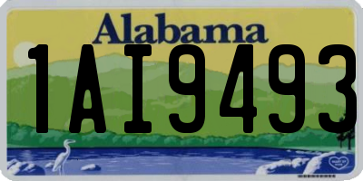 AL license plate 1AI9493