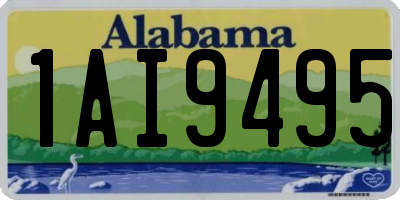 AL license plate 1AI9495