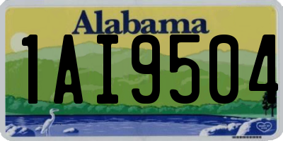 AL license plate 1AI9504