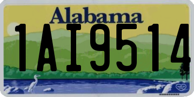 AL license plate 1AI9514