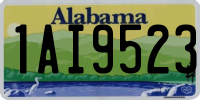 AL license plate 1AI9523