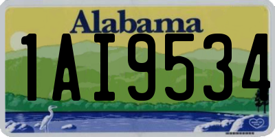 AL license plate 1AI9534