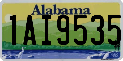 AL license plate 1AI9535