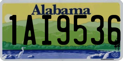 AL license plate 1AI9536