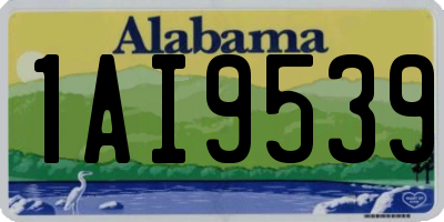 AL license plate 1AI9539