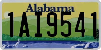AL license plate 1AI9541