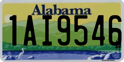 AL license plate 1AI9546