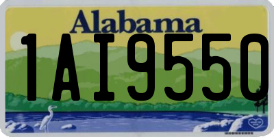 AL license plate 1AI9550