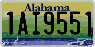 AL license plate 1AI9551