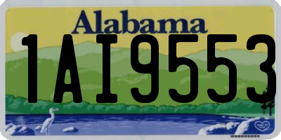 AL license plate 1AI9553