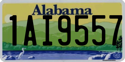 AL license plate 1AI9557
