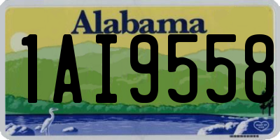 AL license plate 1AI9558
