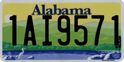 AL license plate 1AI9571