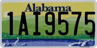 AL license plate 1AI9575