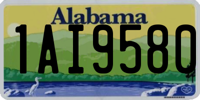 AL license plate 1AI9580