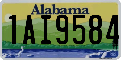 AL license plate 1AI9584
