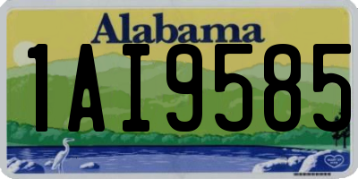 AL license plate 1AI9585