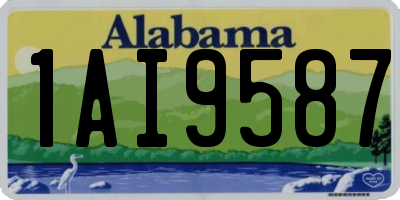 AL license plate 1AI9587