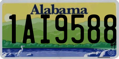 AL license plate 1AI9588