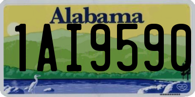 AL license plate 1AI9590