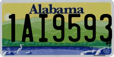 AL license plate 1AI9593