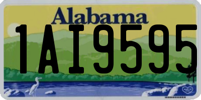 AL license plate 1AI9595