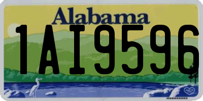 AL license plate 1AI9596