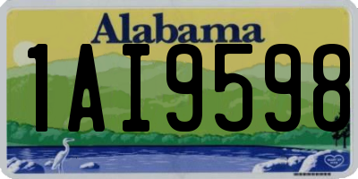 AL license plate 1AI9598