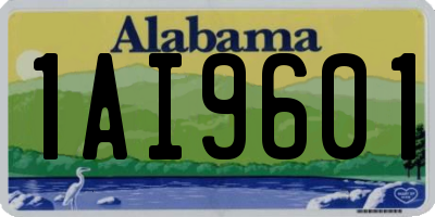 AL license plate 1AI9601