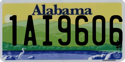 AL license plate 1AI9606