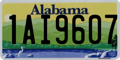 AL license plate 1AI9607