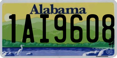 AL license plate 1AI9608