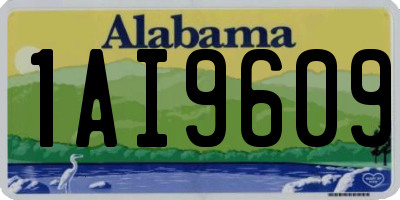 AL license plate 1AI9609