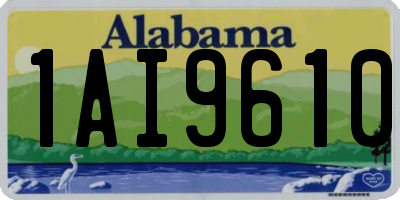 AL license plate 1AI9610