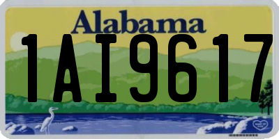 AL license plate 1AI9617