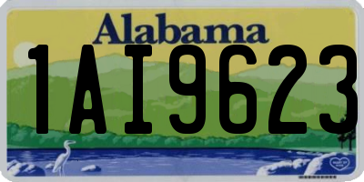 AL license plate 1AI9623