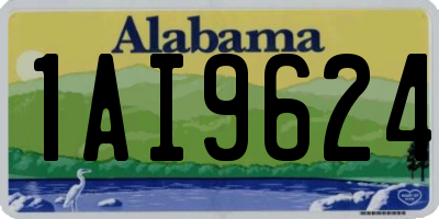 AL license plate 1AI9624