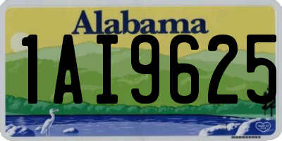 AL license plate 1AI9625