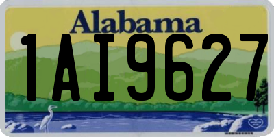 AL license plate 1AI9627