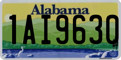 AL license plate 1AI9630