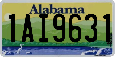 AL license plate 1AI9631