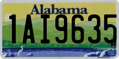 AL license plate 1AI9635