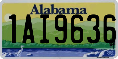 AL license plate 1AI9636