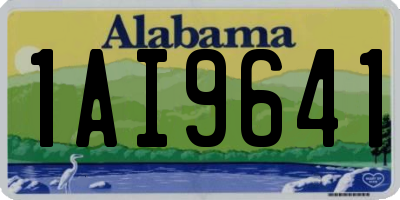 AL license plate 1AI9641