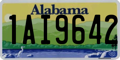 AL license plate 1AI9642